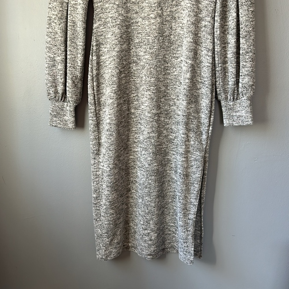 Lulus Mattea Heathered Grey Cowl Neck Midi Sweater Dress women's XS - Picture 4 of 13